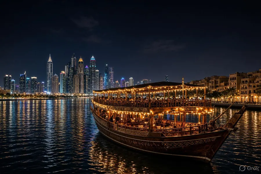 Creek Cruise - dhow cruise at night